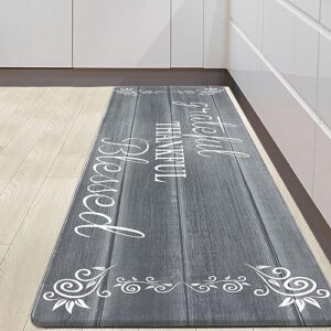 hebe anti fatigue kitchen mat set of 2 non slip cushioned kitchen mats for floor waterproof farmhouse kitchen rugs and mats set comfort standing desk mat carpet for sink,office,laundry
