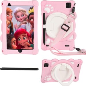 10.1 Inch HD Kids Tablet Android 10 Computer PC Quad Core GPS WiFi Bluetooth 32G (Pink)