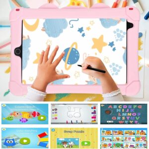 10.1 Inch HD Kids Tablet Android 10 Computer PC Quad Core GPS WiFi Bluetooth 32G (Pink)
