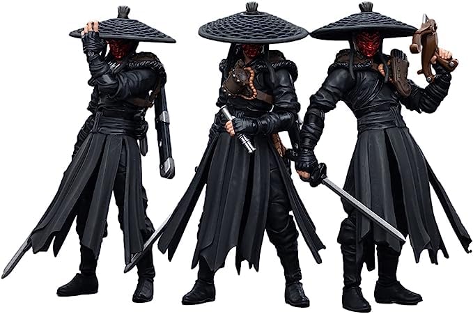 JOYTOY 1/18 Action Figure Dark Source Jiang Hu Chost Gate Assassin Collectible Military Model(Set of 3 Figures)