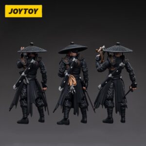 JOYTOY 1/18 Action Figure Dark Source Jiang Hu Chost Gate Assassin Collectible Military Model(Set of 3 Figures)