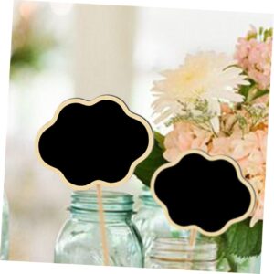 Ciieeo 20pcs Reserved Table Signs Garden Plant Markers Gardening Plant Tags Wood Mini Blackboard Signs Mini Chalkboard Toppers Garden Stake Tags Sign in Blackboard Stand Wedding Wooden