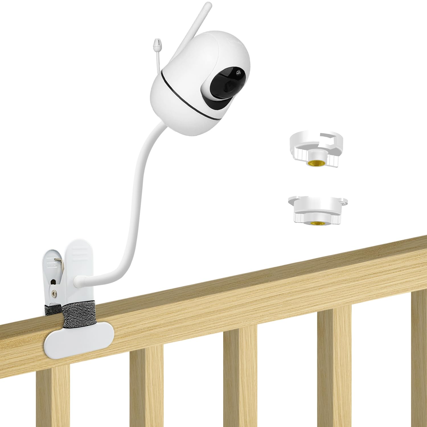 15.7 inches Baby Monitor Mount Compatible with HelloBaby HB6550/HB65/HB6550 pro/HB66/HB248,ANMEATE SM935E Baby Monitor Camera,Flexible Clip Clamp Mount Long Gooseneck Arm