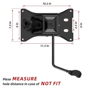 Heavy Duty 500lbs Office Chair Tilt Control Mechanism Replacement Parts,Heavy Duty Office Chair Tilt Control With W/6" X 10.2" Mounting Holes For Executive Desk And Gaming Chairs Base(1 Pack)