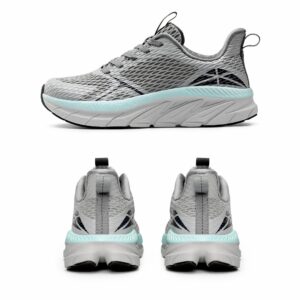 ALLSWIFIT Women's Walking Shoes Comfortable Running Tennis Cloud Walker Athletic Gym Workout Cross Training Sneakers,Size 8.5,Grey,SARR009W