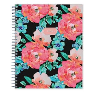 blue sky 2024 weekly and monthly planner, january - december, 8” x 10.875”, frosted cover, wirebound, ayana (142999-24)