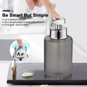 Automatic Soap Dispenser Liquid Set with Tray, Hand Free Soap Dispenser Rechargeable Soap Dispenser Touchless Soap Dispenser Smart Electric Auto Dish Soap Dispenser for Bathroom, Kitchen, Commercia