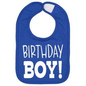 Aiden's Corner Handmade Cute Baby First Birthday Boy Smash Cake Bibs - 1st and 2nd Party Bib (Royal)