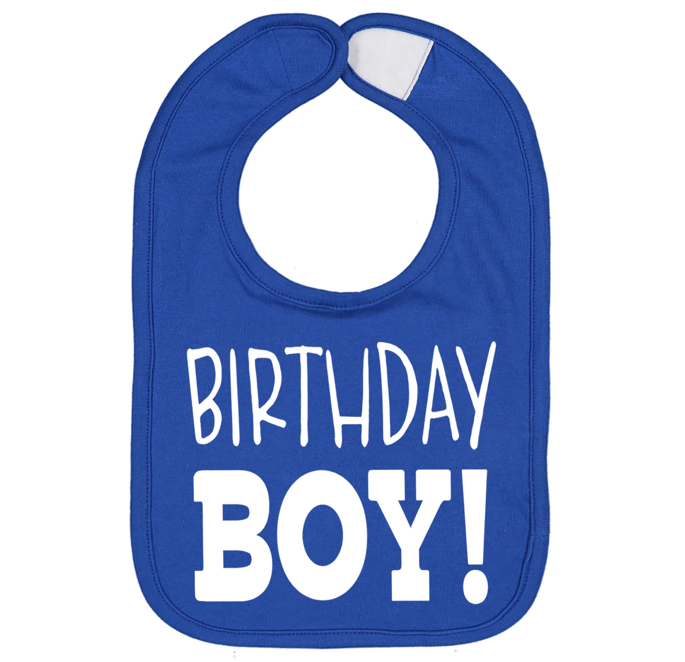 Aiden's Corner Handmade Cute Baby First Birthday Boy Smash Cake Bibs - 1st and 2nd Party Bib (Royal)