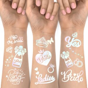 cheers bachelorette temporary tattoo, bride to be fake tattoos for girls women, 114 styles temporary tattoos for bachelorette party decoration, bridesmaid supplie party favors