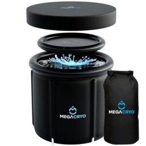 megacryo ice bath tub for adults | cold plunge tub for athletes | portable cold pod | inflatable pool for cold therapy and cold immersion (ice bath tub)