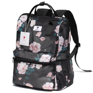 ESVAN Mesh Backpack See Through Bag College Beach Bag Daypack Travel Semi-Transparent Bag for Women and Men (E)