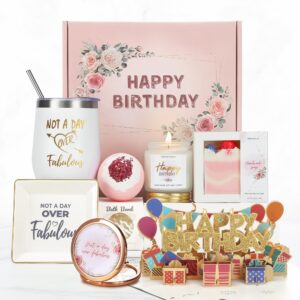 birthday gifts for women who have everything, birthday baskets kit set for women, happy birthday gifts ideas for her, mom, mother, sister, female best friends, coworkers, daughter, unique gifts boxes