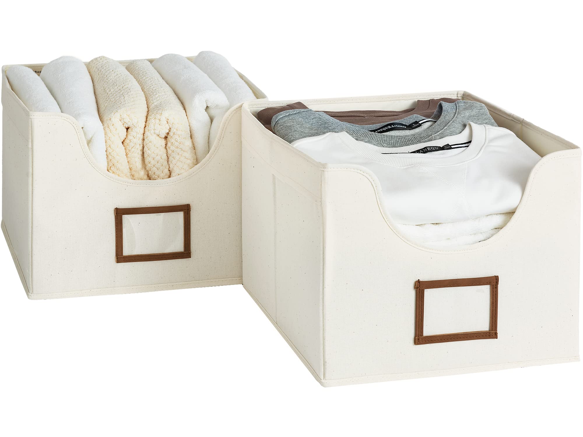 StorageWorks Decorative Storage Bins for Shelves