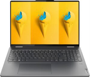 lenovo yoga 7i 2-in-1 laptop, 16" wuxga (1920 x 1200) touch screen, intel iris xe graphics, intel core i5-1335u, 8gb ram, 512gb pcie ssd, backlit, windows 11 home, storm grey, with 5ave stylus pen