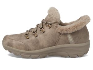 skechers women's easy going-fall adventures-hands free slip-ins ankle boot, taupe, 9