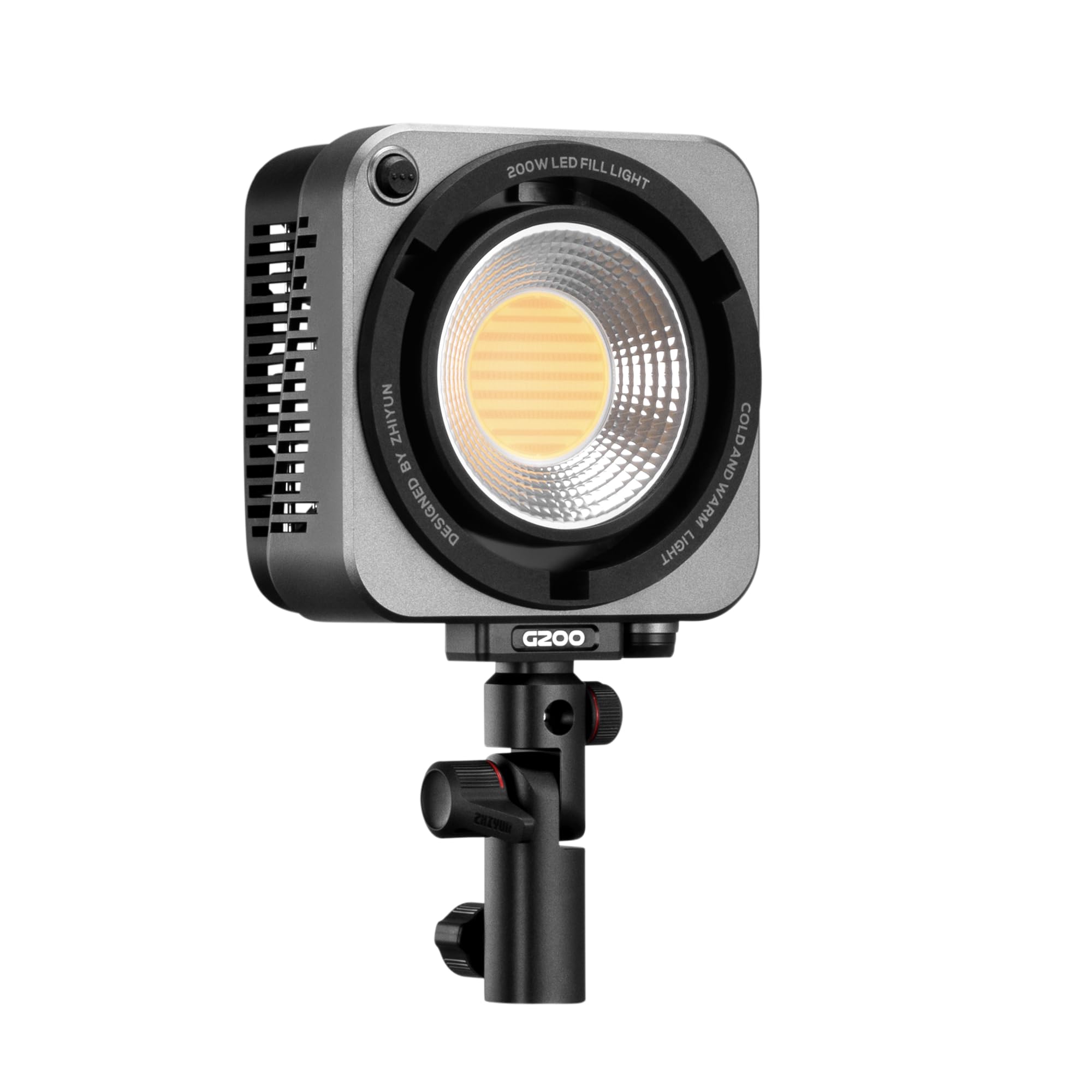 ZHIYUN MOLUS G200 COB Video Light Bowens Mount Camera Light, Bi-Color 2700K-6500K Photography Lighting, ZY Vega App Control for Portrait, Studio, Interview and Filming