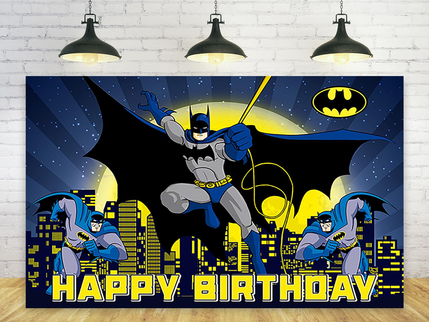 Hero Backdrop for Birthday Party Decorations Blue Background for Baby Shower Party Cake Table Decorations Supplies Superhero Theme Banner 5x3ft