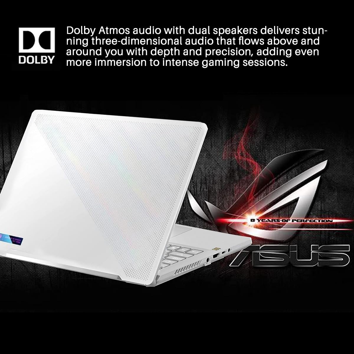 ASUS ROG Zephyrus Gaming Laptop 2023 Newest, 14" FHD 144HZ Display, AMD Ryzen 7 5800HS(Up to 4.4 GHz), NVIDIA GeForce RTX 3060 Graphics, 16GB RAM, 1TB SSD, Bluetooth, Wifi6, Windows 11 Home, White