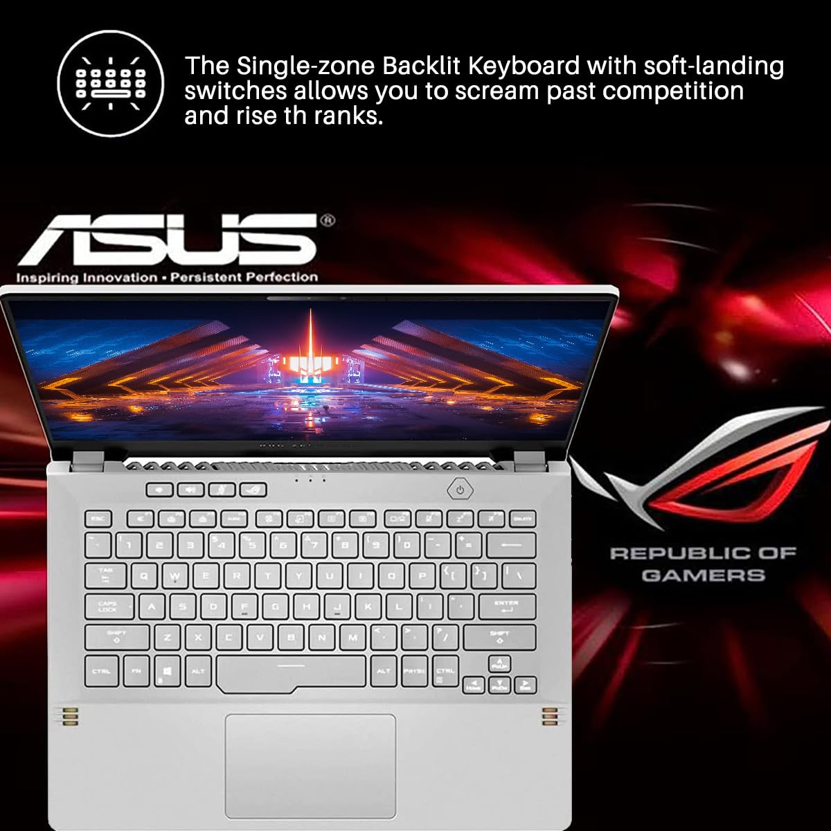 ASUS ROG Zephyrus Gaming Laptop 2023 Newest, 14" FHD 144HZ Display, AMD Ryzen 7 5800HS(Up to 4.4 GHz), NVIDIA GeForce RTX 3060 Graphics, 16GB RAM, 1TB SSD, Bluetooth, Wifi6, Windows 11 Home, White