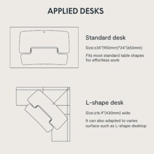 FLEXISPOT 35in Standing Desk Converter Height Adjustable Sit to Stand up Desk Riser Computer Workstation with Keyboard Tray Wide 2-Tier Desktop Black