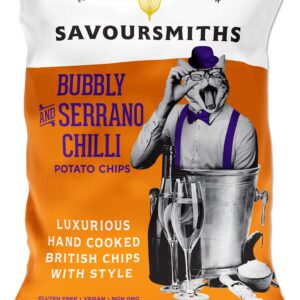 SAVOURSMITHS Hand Cooked Potato Chips, Variety Pack, Gluten Free, Non GMO, All Natural, 5.29 Oz, 4 Count (Pack of 2)