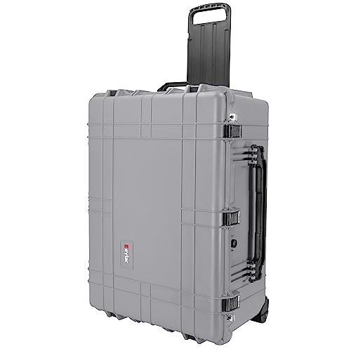 Eylar XXL 31.5" Protective Gear Roller Case Water and Shock Resistant w/Foam (Gray)