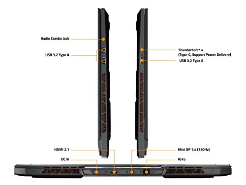 Gigabyte AORUS 17X: 17.3" Thin Bezel QHD 2560x1440 240Hz Display, NVIDIA GeForce RTX 4090 Laptop GPU 16GB GDDR6, Intel Core i9-13950HX,32GB DDR5 RAM, 2TB SSD, Win11 Pro(AORUS 17X AZF-C5US665SP), Black