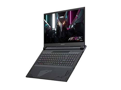 Gigabyte AORUS 17X: 17.3" Thin Bezel QHD 2560x1440 240Hz Display, NVIDIA GeForce RTX 4090 Laptop GPU 16GB GDDR6, Intel Core i9-13950HX,32GB DDR5 RAM, 2TB SSD, Win11 Pro(AORUS 17X AZF-C5US665SP), Black