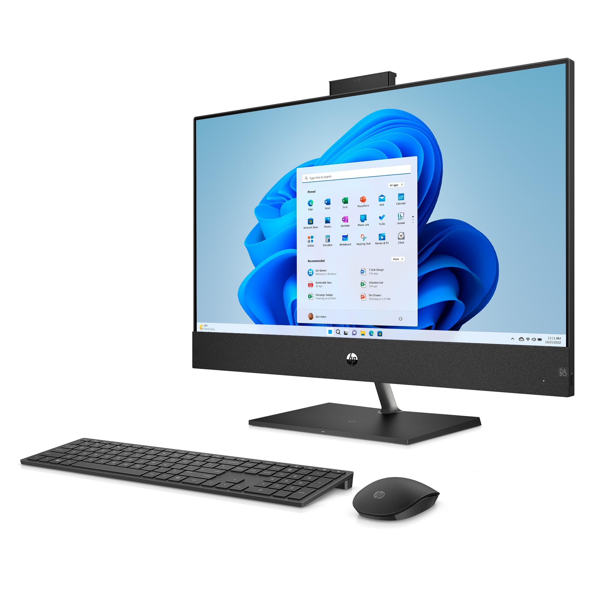 HP Pavilion 27 Touch Desktop 2TB SSD 64GB RAM Win 11 PRO (Intel Core i9-13900K Processor with Turbo Boost to 5.80GHz, 64 GB RAM, 2 TB SSD, 27-inch FullHD Touchscreen) PC Computer All-in-One