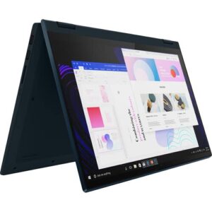 lenovo ideapad flex 14 2-in-1 convertible laptop, 14 inch fhd touchscreen display, amd ryzen 7 5700u processor, 16gb ddr4 ram, 512gb nvme ssd, windows 11, no pen, abyss blue