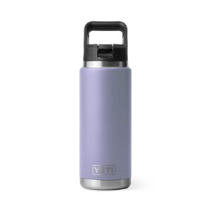 YETI Rambler 26 oz Bottle, Vacuum Insulated, Stainless Steel with Straw Cap, Cosmic Lilac