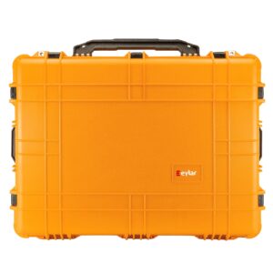 Eylar XXL 31.5" Protective Gear Roller Case Water and Shock Resistant w/Foam (Yellow)