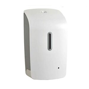 soap pump dispenser fully automatic foam soap dispenser wall-mounted drip to soap dispenser hotel hanging punch-free 1000ml bottles dispenser (color : white plus gray b)