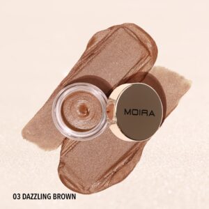 moira everlust shimmer cream shadow (003, dazzling brown), 0.18 fl oz (pack of 1)