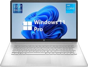 hp 2023 17.3" business laptop, widescreen hd+ 1600 x 900 display, intel quad-core i3-1125g4 up to 3.7 ghz, 16gb ddr4, 1tb ssd, 9.5 hours battery, usb c, hdmi, bluetooth, wifi, windows 11 pro, marspc