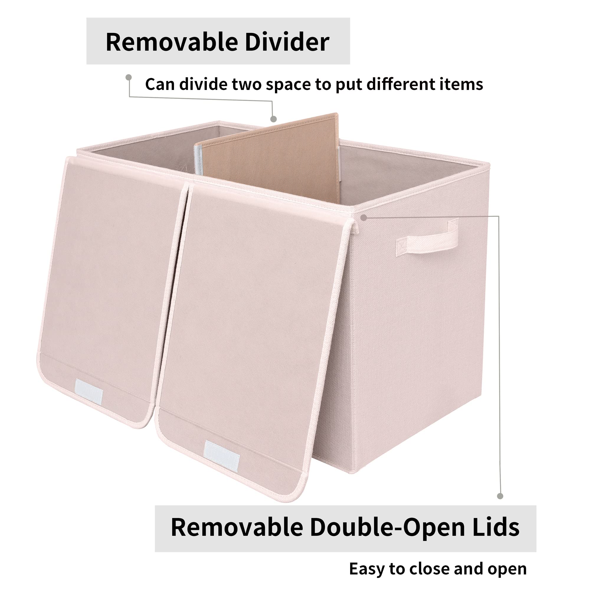 GRANNY SAYS Bundle of 3-Pack Foldable Fabric Storage Bins & 1-Pack Extra Large Toys Storage Bins