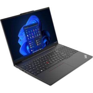 Lenovo ThinkPad E16 Gen 1 21JN0073US 16" Notebook - WUXGA - 1920 x 1200 - Intel Core i7 13th Gen i7-1355U Deca-core (10 Core) 1.70 GHz - 16 GB Total RAM - 8 GB On-Board Memory - 512 GB SSD - Graphite