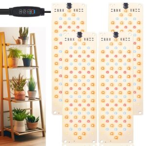 grow light,40w ultra-thin panel grow lights for indoor plants,316leds full spectrum grow lights for under cabinet plant, grow lamp with 3/9/12h timer,10 dimmable levels for plants growing (4pcs)