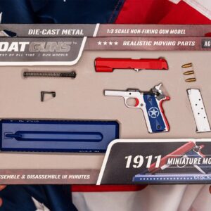 GOAT GUNS Miniature 1911 USA Model | 1:2.5 Scale Diecast Metal Build Kit