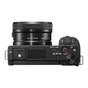 Sony ZV-E10 Mirrorless Camera with with 16-50mm + 55-210mm Lenses, 64GB Extreem Speed Memory, Case. Tripod, Filters, Hood, Grip, & Professional Video & Photo Editing Software Kit