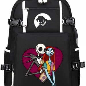 Jack and Sally Backpack (Black 1)