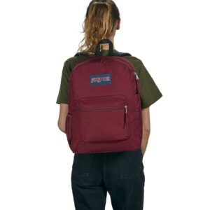 JanSport Cross Town Backpack, Russet Red, One Size