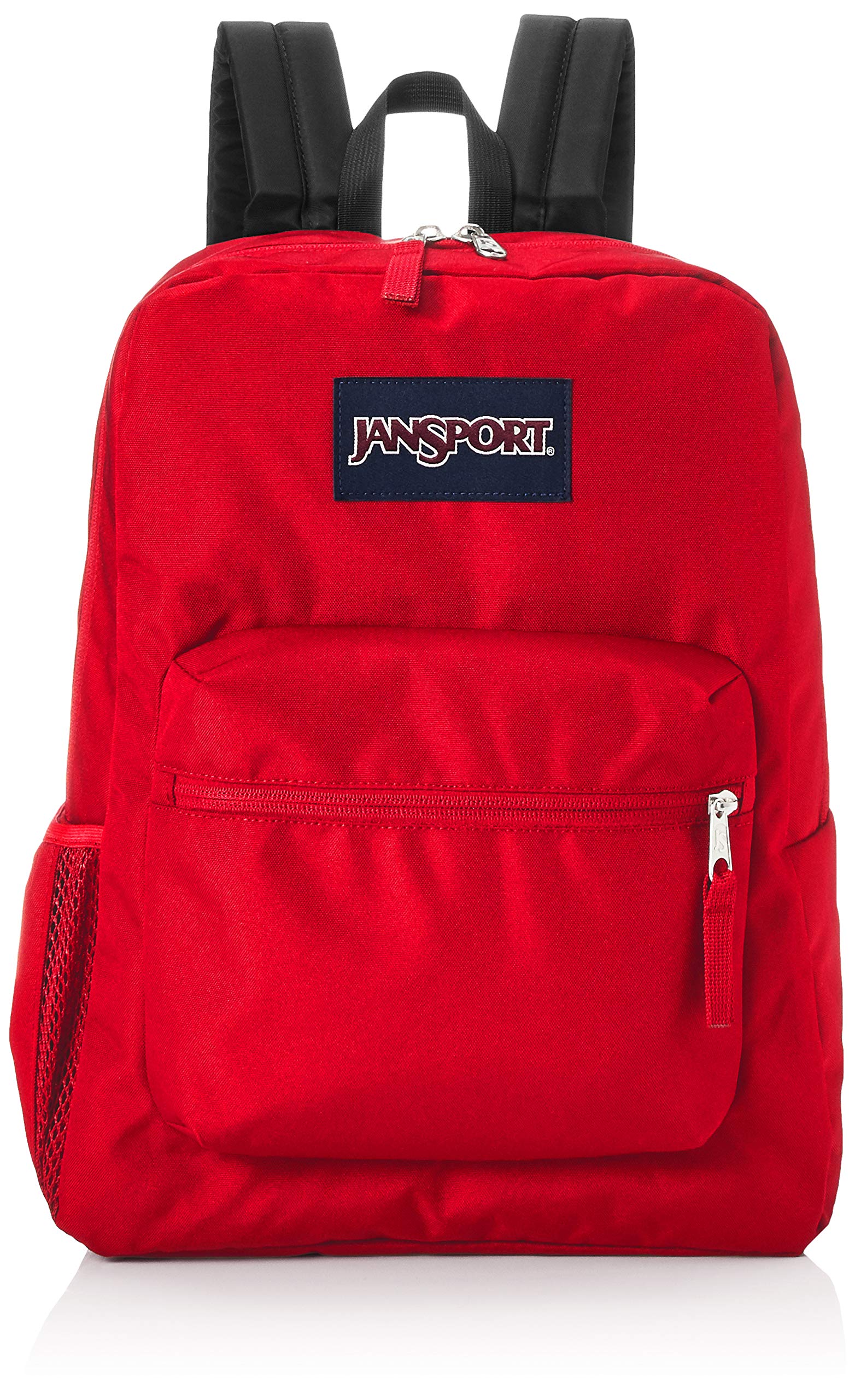 JanSport Cross Town Backpack, Red Tape, One Size