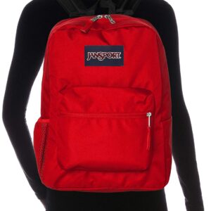 JanSport Cross Town Backpack, Red Tape, One Size