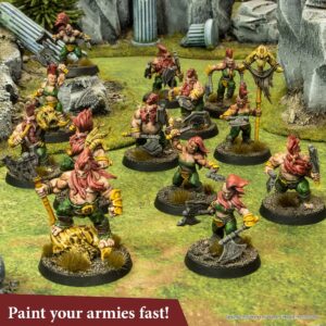 Army Painter Speed Paint Mega Set with 60 Acrylic Paints, Metallics, Brush for Warhammer 40k Miniatures