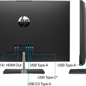 HP Pavilion 27 Touch Desktop 4TB SSD 64GB RAM (Intel Core i9-13900K Processor w/Turbo Boost to 5.80GHz, 64 GB RAM, 4 TB SSD, 27-inch FullHD Touchscreen, Win 11) PC Computer All-in-One