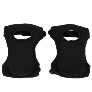 flbirret ultra soft garden knee protectors - anti slip protective cushion soft garden knee pad (black)