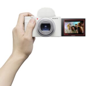 Sony ZV-1 II Vlog Camera for Content Creators and Vloggers (White)