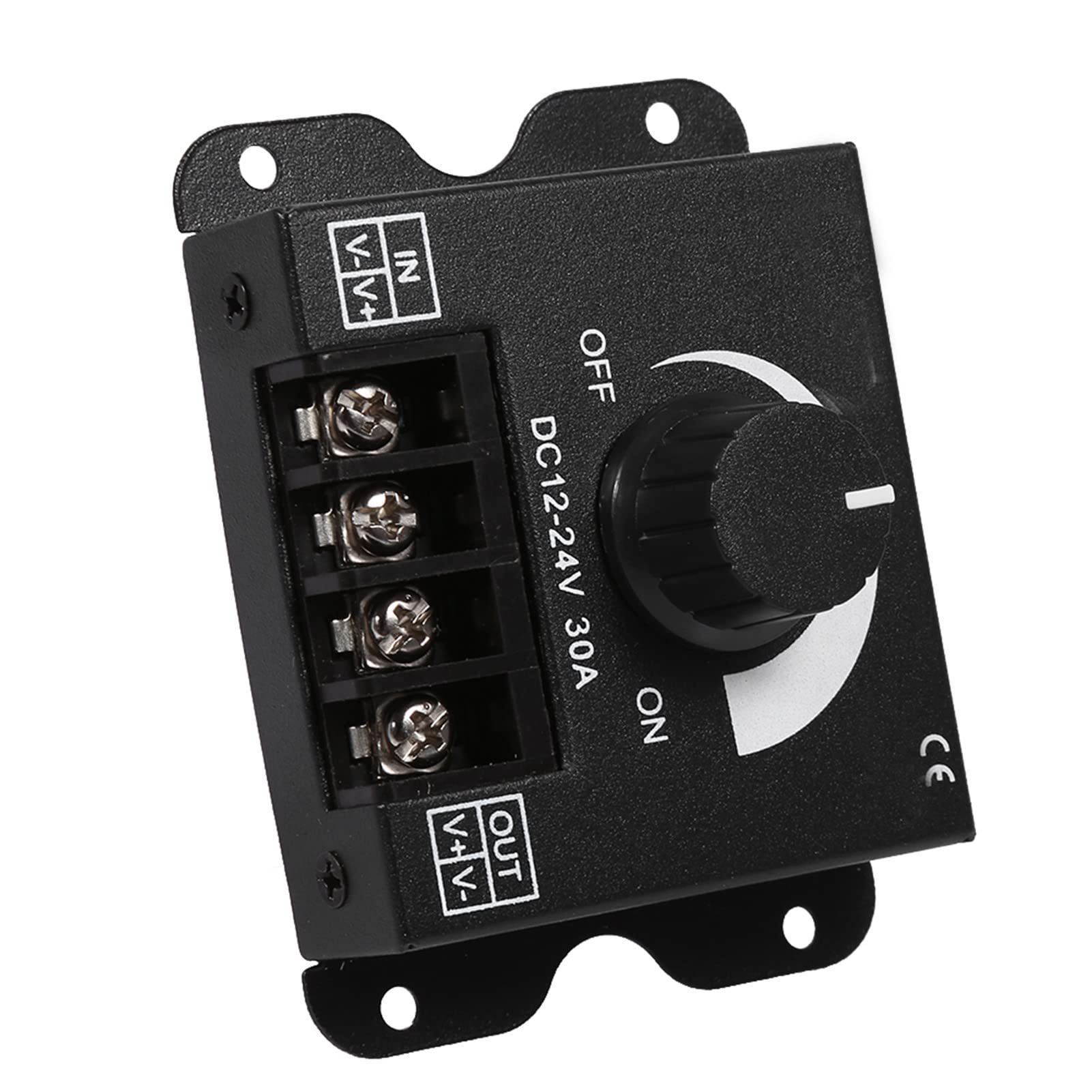 Strip Led Dimmer,12V-24V 30A Led Switch Dimmer Controller Manual Operation for Strip Light Single Color